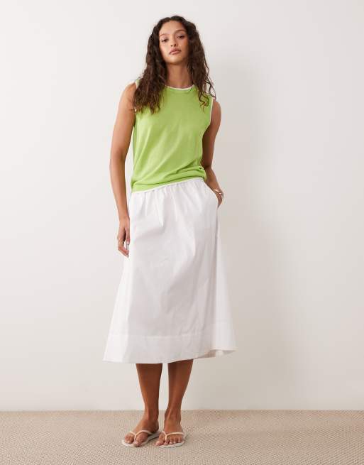 ASOS DESIGN – Zweilagiges Trägertop in Limettengrün, 2 von 4