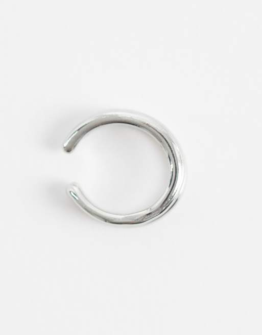 ASOS DESIGN – Zweireihiger Earcuff in Silberoptik, 4 von 4