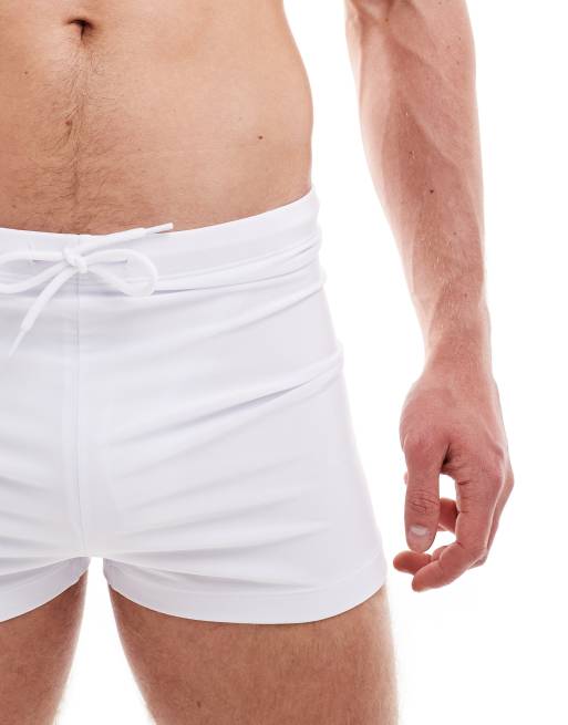 ASOS DESIGN - Zwembroek met stretch in wit, 4 van 4