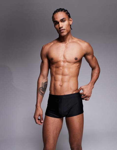 ASOS DESIGN - Zwembroek met stretch in zwart - view 1