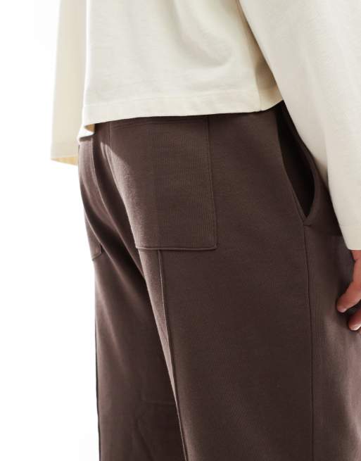 ASOS DESIGN – Zwężane brązowe joggersy z zapięciem na suwak, 2 z 5