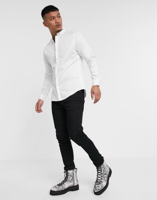 Chemise col best sale mao asos