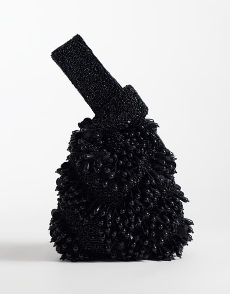 ASOS DESING kopertówka z ozdobnym przeplotem w czerni - view 1