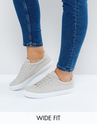 ASOS DEVLIN Wide Fit Lace Up Sneakers | ASOS