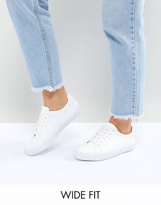 ASOS DEVLIN Wide Fit Lace Up Sneakers