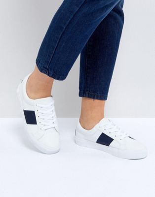 ASOS DINELLA Tape Lace Up Sneakers | ASOS