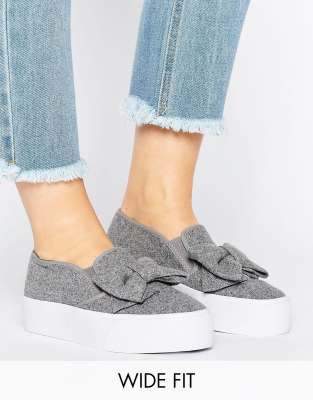 asos bow sneakers