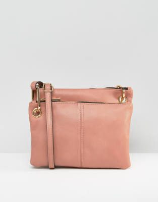 double compartment cross body bag