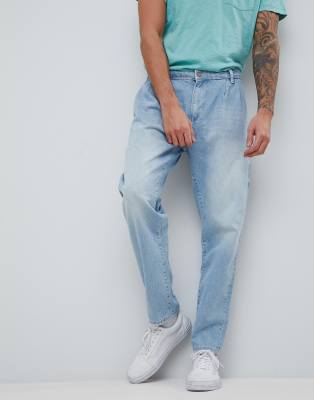 double pleat jeans