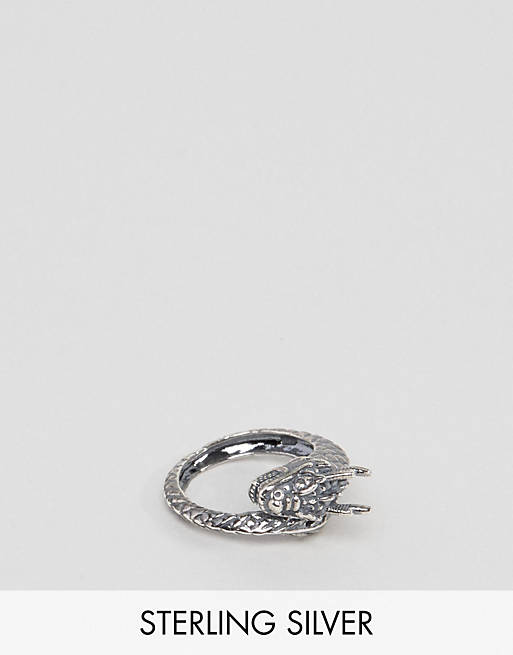 ASOS Dragon Ring In Sterling Silver