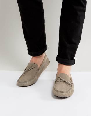 gray driving shoes