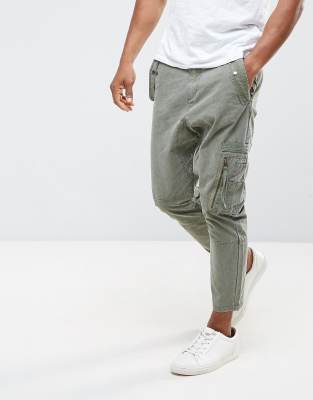 drop crotch cargo pants