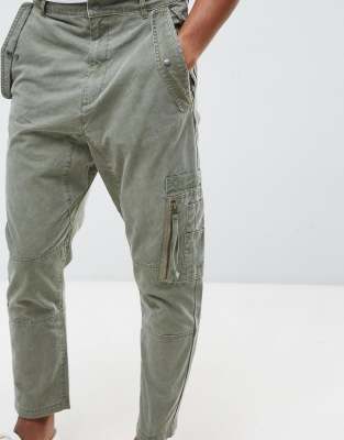 drop crotch cargo pants