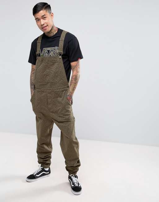 ASOS Drop Crotch Dungaree Joggers In Print ASOS