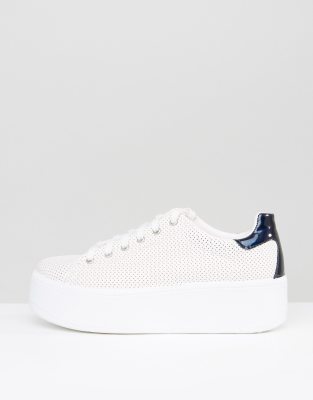 white platform sneakers asos