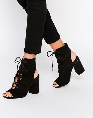 lace up sandal booties