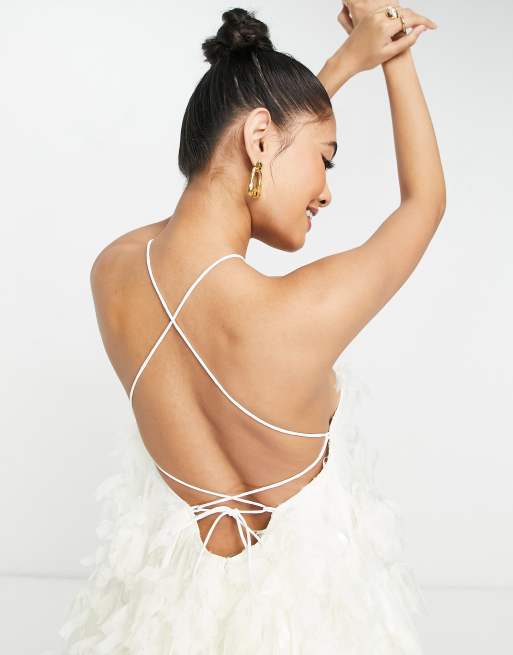 Asos store backless dress