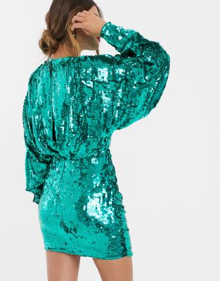 batwing evening dress