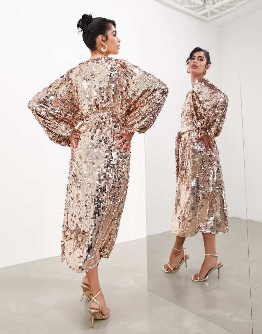 Robe rose gold asos hot sale