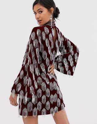 asos tassel dress