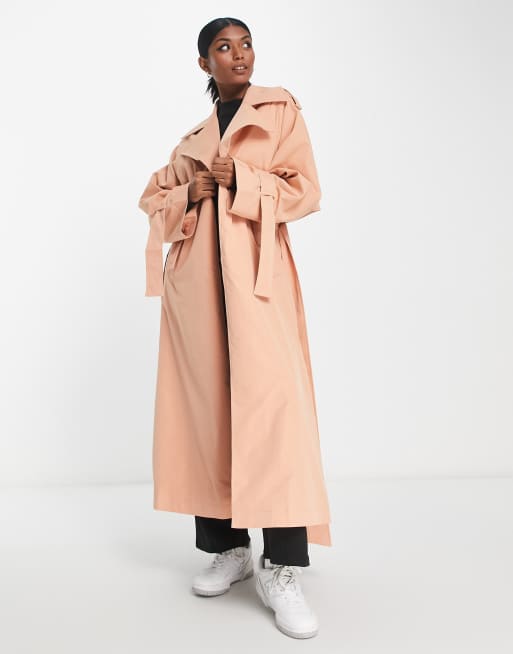 belted monogram trench coat