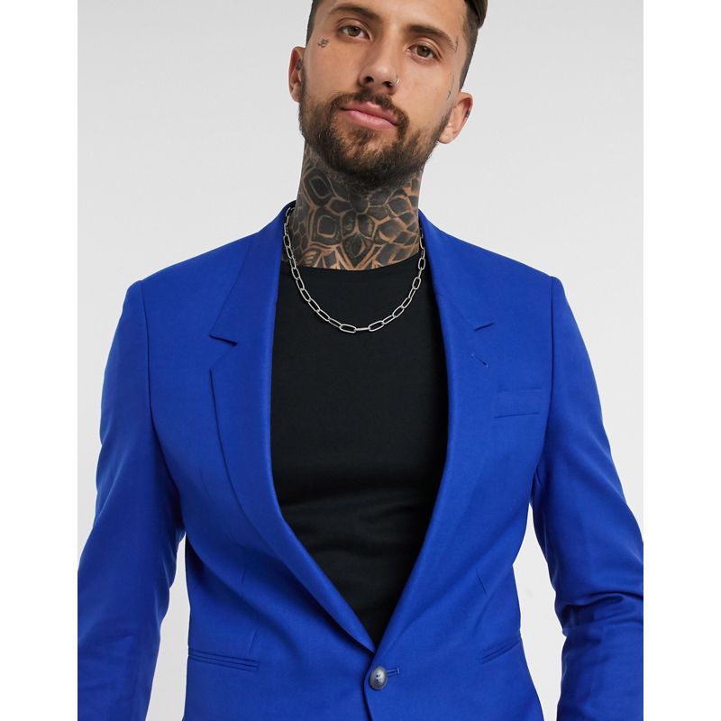  Uomo EDITION - Blazer da abito ampio blu in coordinato