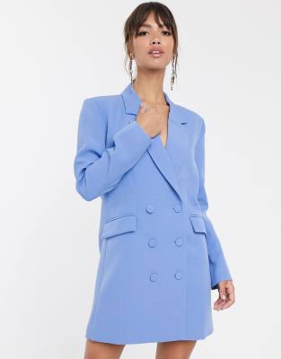 blue blazer dress