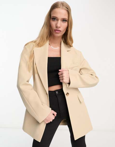 The Frolic tailored relaxed blazer in cream (part of a set)