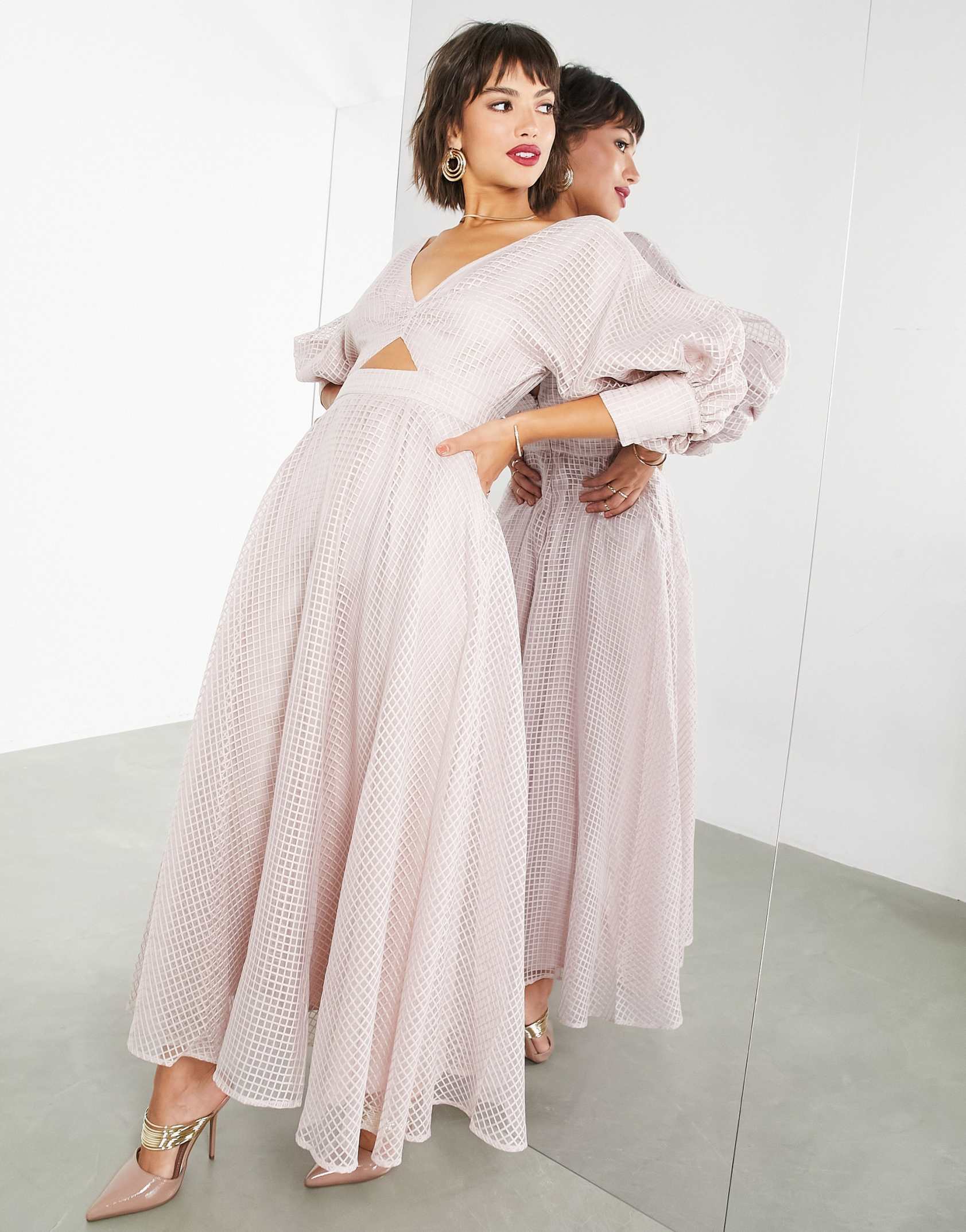 Asos edition blouson one shoulder dress in satin clearance