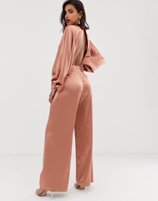 asos satin jumpsuit