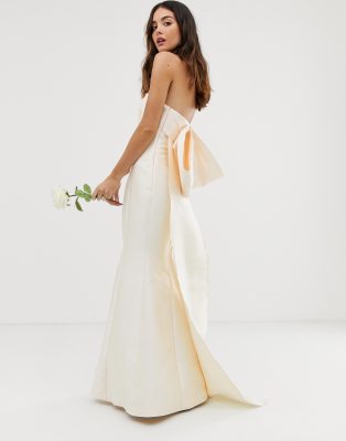 bandeau wedding dress