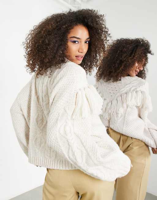 Asos cable knit jumper sale