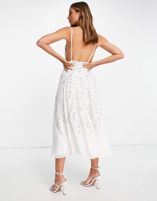 ASOS Edition - Cami-midikjole med vintage-inspireret udsmykning, 3 af 4