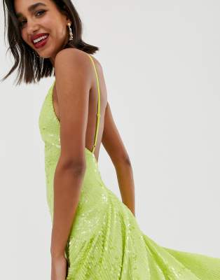 asos edition cami split front wedding dress