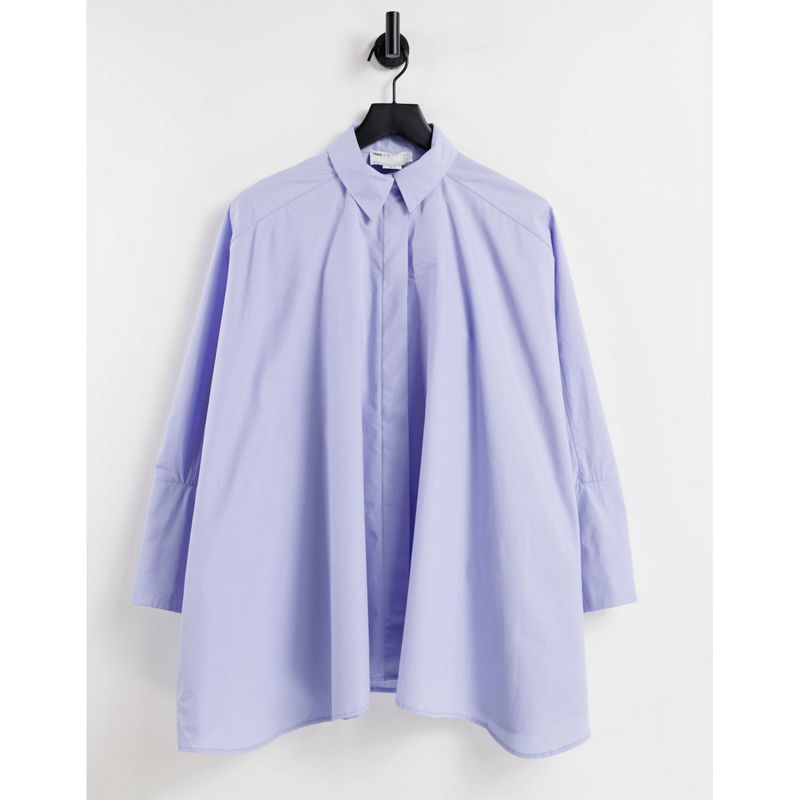 Designer  EDITION - Camicia oversize in cotone blu