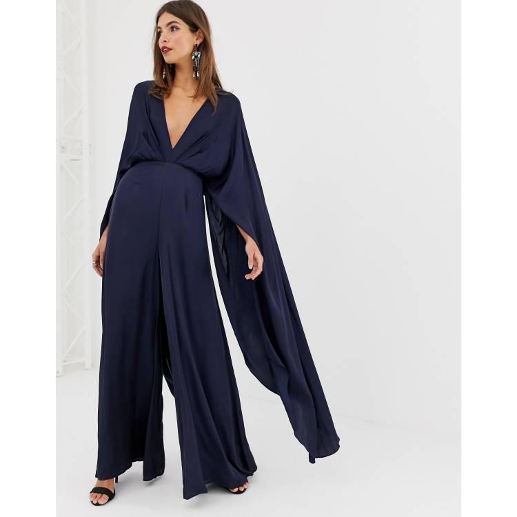 Asos edition 2024 cape wedding jumpsuit