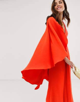 asos edition cape wedding jumpsuit