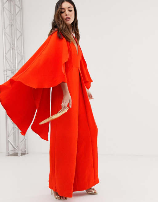 Asos edition outlet cape wedding jumpsuit