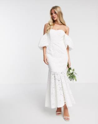 shoulder wedding dress