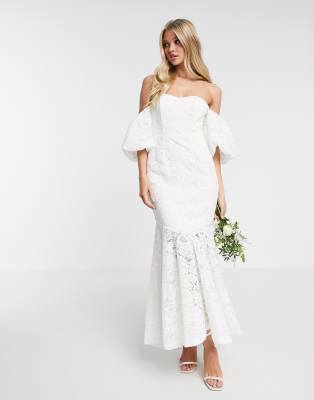 off the shoulder wedding