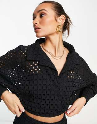 Chemise Dallas Broderie Noir