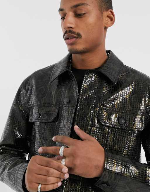 Mens snakeskin jacket 2025 for sale