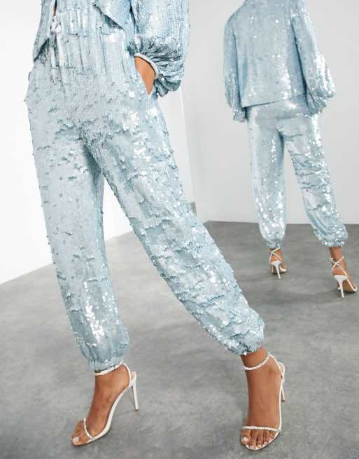 Sequin sweatpants sales