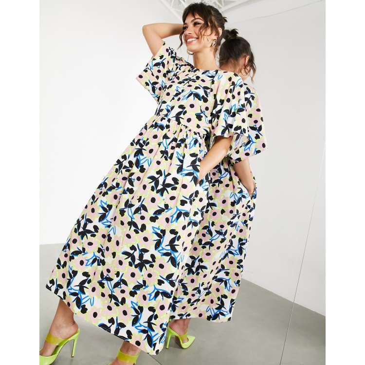 Asos cotton midi dress hotsell