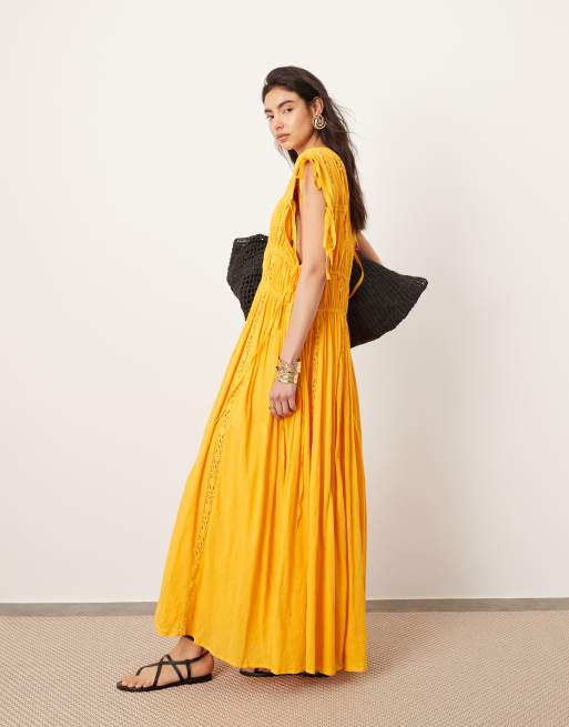 Asos trapeze maxi dress online