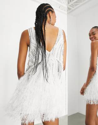 princess polly baby blue dress White Asos Beaded Dress for Sale up to 90% Off: Poshmark