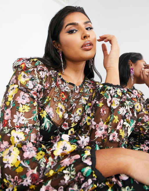 Asos curve hot sale floral dress