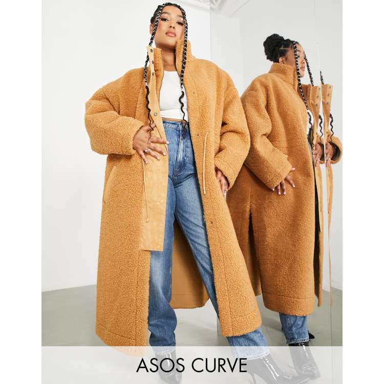 Asos curve 2025 coats sale