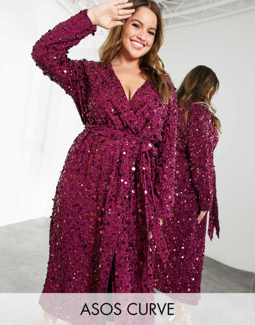 Asos curve hotsell sequin dress