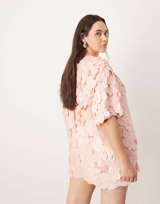 Fashion asos light pink dress